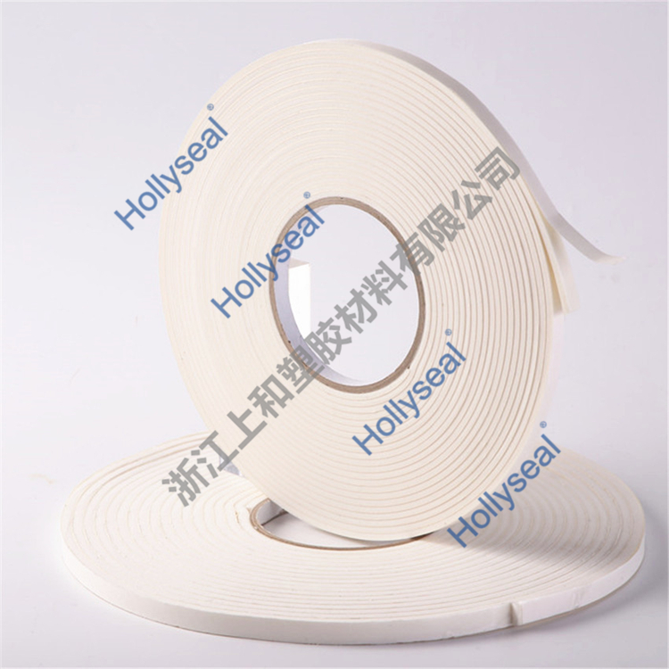 低密度自粘Hollyseal?PVC發(fā)泡膠帶 厚度1mm~25mm，密度110kg/m3~500kg/ m3