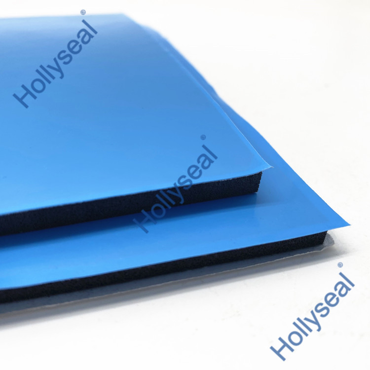 Hollyseal?藍(lán)膜半硬質(zhì)玻璃幕墻用PVC泡棉片材 厚度1mm~25mm，密度110kg/m3~500kg/ m3